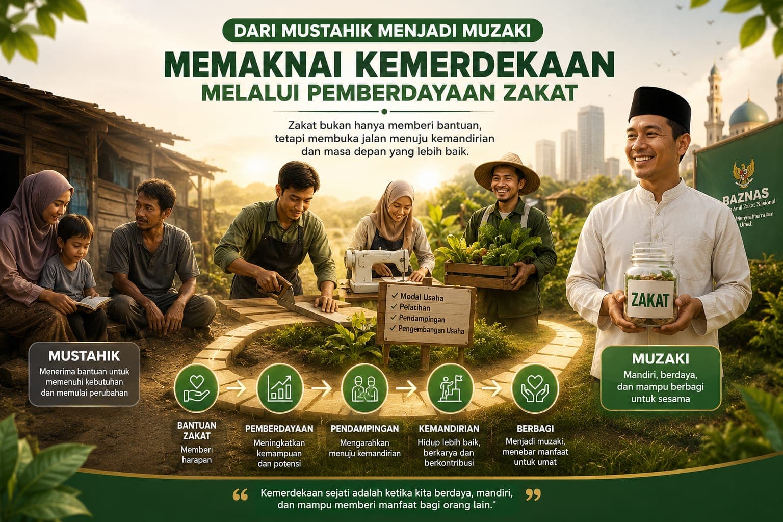 Baznas Ukur Keberhasilan Pemberdayaan Lewat Tingkat Pendapatan Mustahik hingga Menjadi Muzaki 